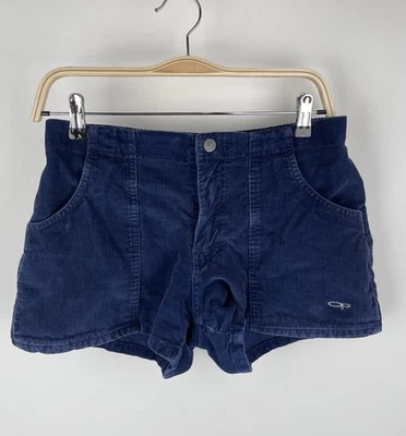 VTG OP Ocean Pacific Longriders Blue Corduroy Shorts Women’s SZ 7 - Image 1 of 4
