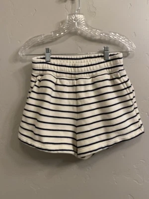 Shorts French Terry Grosso Tamanho Pequeno “Jane Sailor Listra Marinha” - Imagem 1 de 4