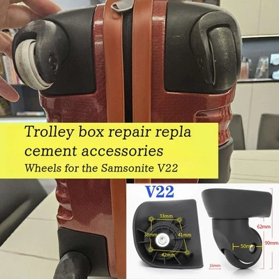 Suitable for Samsonite V22 Suitcase Trolley Case Silent Universal Wheel