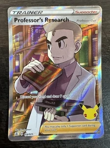 Pokemon TCG Celebrations Professor's Research (Full Art) #024/025 Holo NM/Mint - Picture 1 of 2