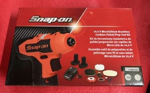 Snap-on CTPP861GMJ2 14.4 V MicroLithium Cordless Polish/ Prep Tool Kit Gun Metal - Picture 1 of 2