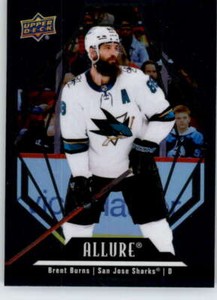 2022-23 Upper Deck Allure Black Rainbow #89 Brent Burns Sharks
