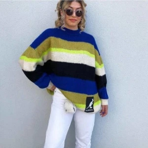 Kangol X H&M Striped Knit Oversized Sweater - Picture 1 of 6