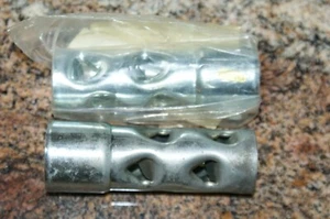 Universal 4" long baffel 1 -1/2" diameter YOU GET A PAIR custom chrome 11228 - Picture 1 of 1