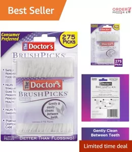 Soft Bristle Interdental Toothpicks - 275 Picks for Braces and Dental Hygiene - Picture 1 of 11