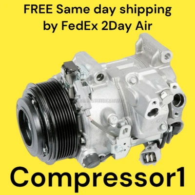 AC Compressor For 2008 2009 Toyota Highlander 3.5L V6 Only - Image 1 of 2