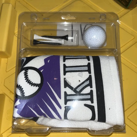 Colorado RockieGolf Gift Set NEW SS Ball Marker Tees Towel MLB Licensed Official Cover