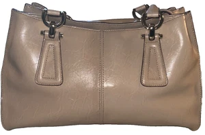 Liz Claiborne Taupe/Beige Vintage Satchel Handbag – Elegant and Durable - Picture 1 of 8