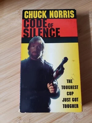 Code of Silence with Chuck Norris (VHS Tape) Suspenseful Action w/ Martial Arts - Image 1 of 3