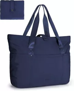 BAGSMART Tote Bag for Women, Foldable Tote Bag With Zipper Large Shoulder Bag To - Picture 1 of 5