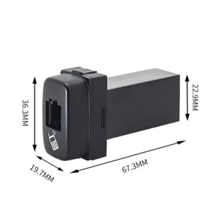 UHF RJ45 8Pins Through Microphone Speak Port Socket For Mitsubishi ASX 2010-2015 - Picture 1 of 7