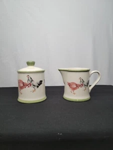 Home Sweet Home Chicken Sugar and Creamer Set - Picture 1 of 6