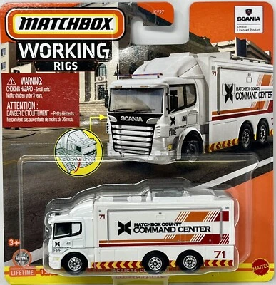 Matchbox Working Rigs Scania Tactical Command Center 2024 Free Shipping - Image 1 of 3