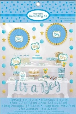 Набор для украшения стола поздравления с детским душем Amscan «Это мальчик» - Изображение 1 из 4