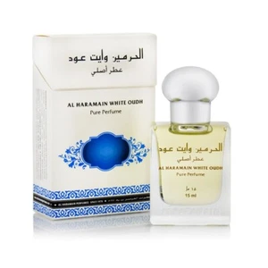 Aceite de fragancia Al Haramain White Oudh 15 ml de elegancia refinada - Imagen 1 de 1