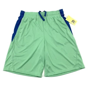 All in Motion Boys Size L 12/14 Train Shorts Drawstring Pockets Green - Picture 1 of 8