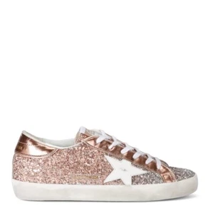GOLDEN GOOSE - Super Star in argento/pesca - UK 6 - EU39 - NUOVO CON SCATOLA £ 540 PREZZO DI LISTINO - Foto 1 di 5