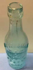 Botella de 9 pulgadas vintage de algodón y Maag Boston Mass azul claro #1 - Imagen 1 de 5