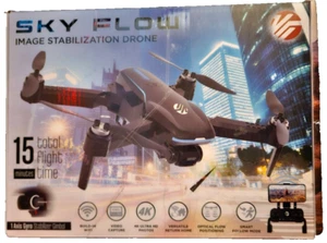 Vivitar Black Sky Flow 4K Aerial Camera Drone Image Stabilization App Controller - Picture 1 of 4