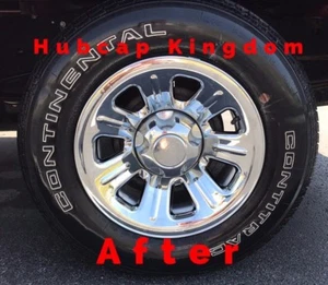2000-2011 Ford RANGER 15" 7-spoke Steel Wheel CHROME Skins Hubcaps Covers SET - Picture 1 of 6