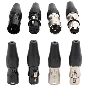 XLR Audio Adapter Mikrofon Adapter 3polig Metall Stecker Buchse Klinke Cinch mic - Picture 1 of 32