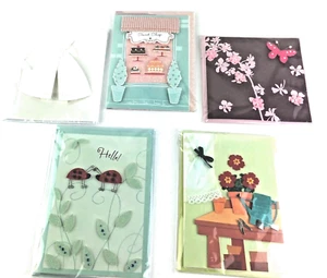 Hallmark Paper Magic Greeting Cards Lot of 5 Floral Sweets Bridal 3D R - Picture 1 of 7