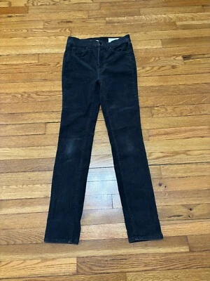 Rag & Bone Womens Sz 26 High Rise Skinny Corduroy Pants Charcoal Gray Stretch - Image 1 of 4
