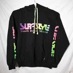 Surf Style South Beach Miami Hoodie Size Large Beach Wear Neon Rare - Picture 1 of 4