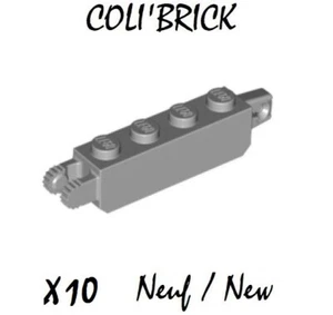 Lego 30387 - 10x Charnière / Hinge brick 1x4 - Gris Light Bluish Gray - NEUF - Imagen 1 de 1