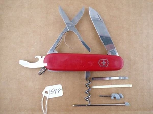 Vintage Victorinox Compact/Golfer Swiss Army Pocket Knife - No Hook - Very Good - Picture 1 of 4