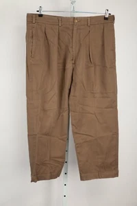 Bills Khakis Hose Herren 38 tatsächlich 36 x 25 beige Plissee Bündchen Made in USA - Bild 1 von 11