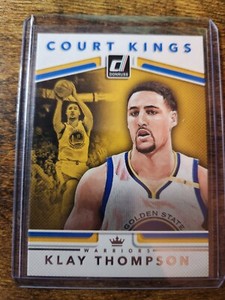2017-18 Donruss Klay Thompson Court Kings Insert #37 Golden State Warriors