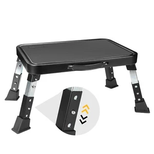 3-Level Height Adjustable Folding Step Stool with Anti-Slip Platform - Picture 1 of 8