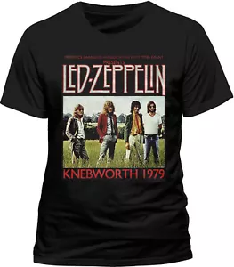 Led Zeppelin Knebworth T Shirt OFFICIAL Live In Concert UK 79 Tour Medium NEW - Picture 1 of 6