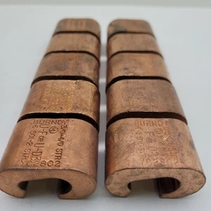 NEW BURNDY YC28C2 CU Compression C Shape Compression Connector, 10 Pack - Picture 1 of 10