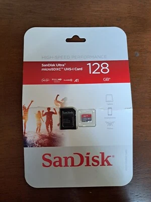 SanDisk 128GB Ultra microSDXC Card SDSQUAB-128G-AJLMA - Image 1 of 4