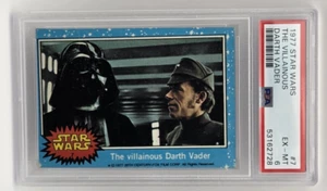1977 Star Wars The Villainous Darth Vader #7 PSA EX-MT 6 - Picture 1 of 2