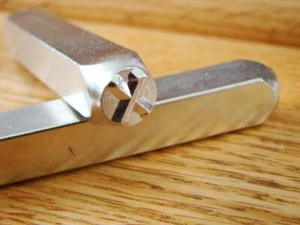 "Greek-Chi-Sign" 1/4"-6mm-Large Stamp-Punch-Metal-Steel-Gold & Silver Bars Sale - Picture 1 of 3
