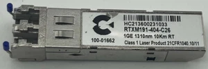 CALIX 100-01512 MODULES ÉMETTEUR-RÉCEPTEUR SFP+ 10G LR 1310NM 10KM RT RTXM191-404-C26 - Photo 1/4