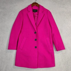 Banana Republic Topcoat Women's XS Petite Pink Wool Blend Preppy Barbie Peacoat - Picture 1 of 10