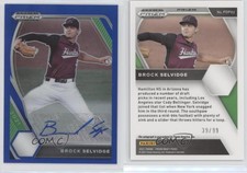 2021 Panini Prizm Draft Picks Blue Prizm Auto /99 Brock Selvidge #PDP92 Auto