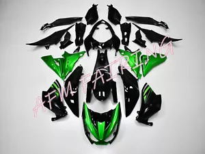 Black Candy Green ABS Injection Mold Bodywork Fairing Kit for Z800 2013-2016 - Picture 1 of 10