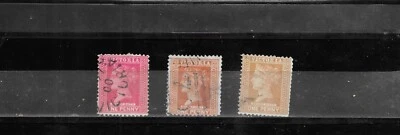 QUEENSLAND 1898-190 . QUEEN VICTORIA. DUTY. 1 PENNY. FINE USED. AS PER SCAN. - Image 1 of 3