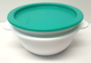 NEW Tupperware Butterfly 16oz Bowl One Touch White 2514A Jewel Gem Seal #2423E - Picture 1 of 10