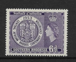 S.RHODESIA, 1953 MR RHODES MOSTRA CENTENARIO, SG 76, MNH - Foto 1 di 1