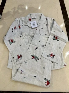 The Little White Company Boys Traditional Father Chrismas Pyjama 9-10 Years BNWT - Picture 1 of 6