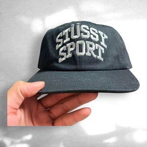 Stussy Sports Cap USA Made Schwarz Verstellbar Mütze Neu - Bild 1 von 5