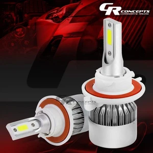 2 PIEZAS 6000K H3 BLANCO LED LUCES ALTAS/BAJAS BOMBILLAS DE REPUESTO + VENTILADOR DE REFRIGERACIÓN - Imagen 1 de 7