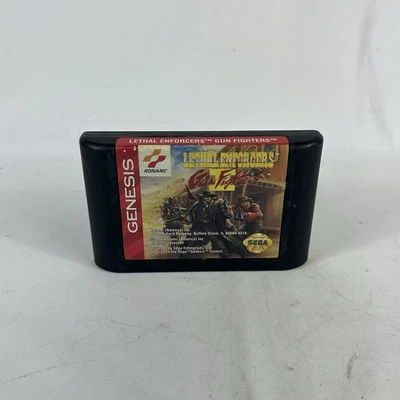 Lethal Enforcers II 2: Gun Fighters (Sega Genesis) Cartridge Only Authentic - Image 1 of 4