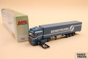 AWM Scania R TL box semi-trailer truck "Benntrans" D No. 76483 1:87 /AWN44 - Picture 1 of 1
